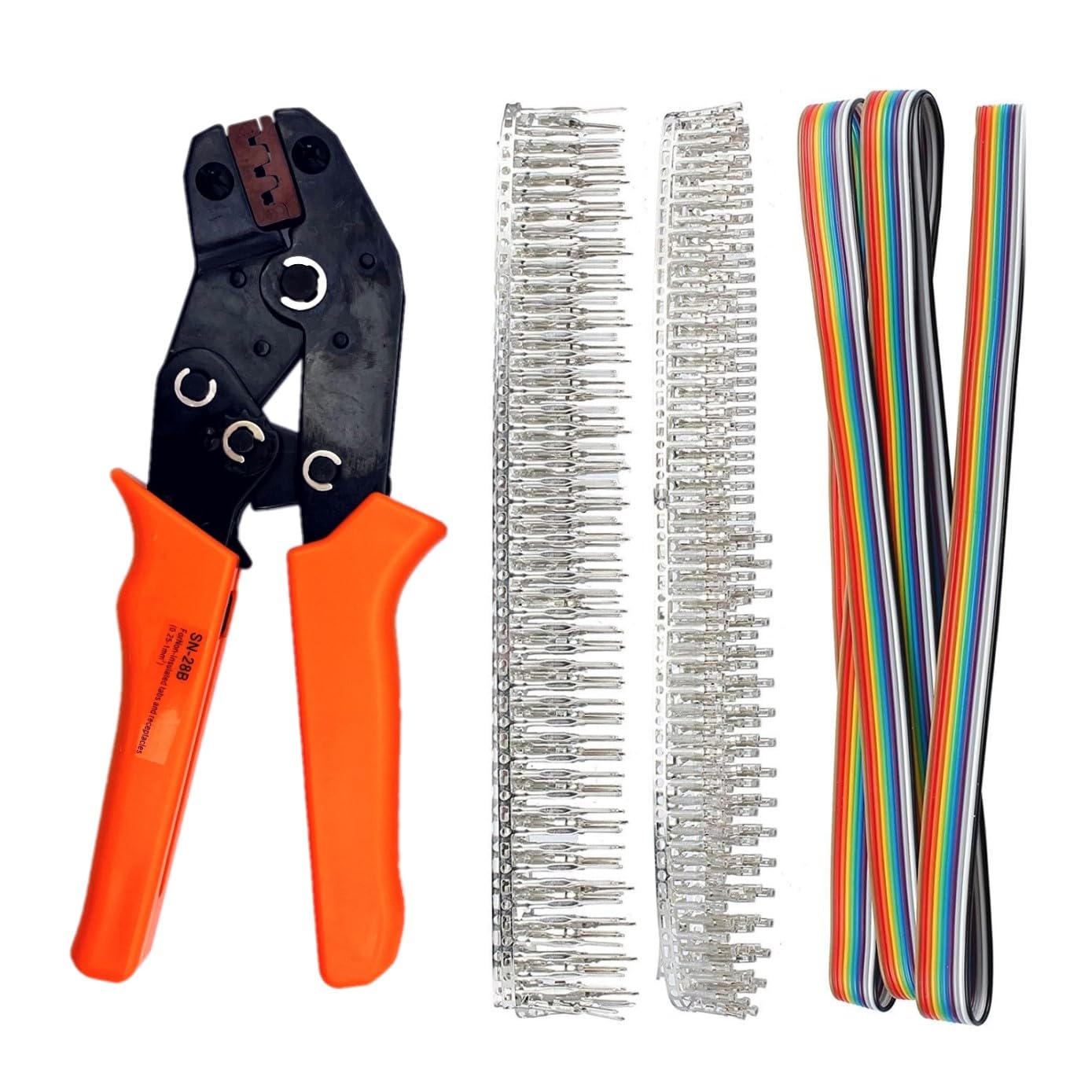 Faston Krimptang voor het krimpen van platte elektrische stekkers, tang voor stekkers 0,5-1,5 mm²