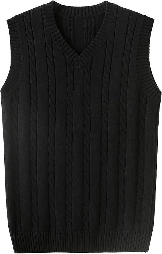 Amazon ヒラロキ Hilarocky ニットベスト メンズ Vネック 無地 スリム ビジネス カジュアル コットン セーターベスト ケーブル編み ベスト 通販