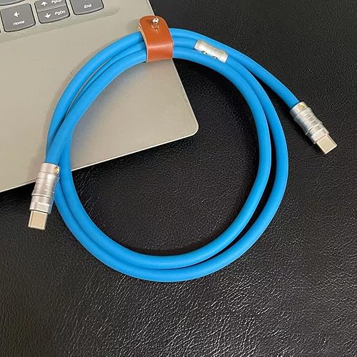 Miniatura 7 de WLGQ USB-C a USB-C PD100W Material de silicona líquida agradable a la piel Cable de carga rápida USB Tipo C Dispositivo de interfaz Cable de carga