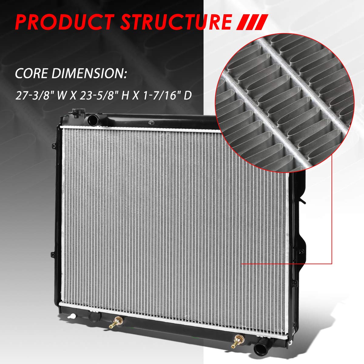Brand New Aluminum Radiator for 2000-2006 Toyota Tundra 4.7L V8 Fits