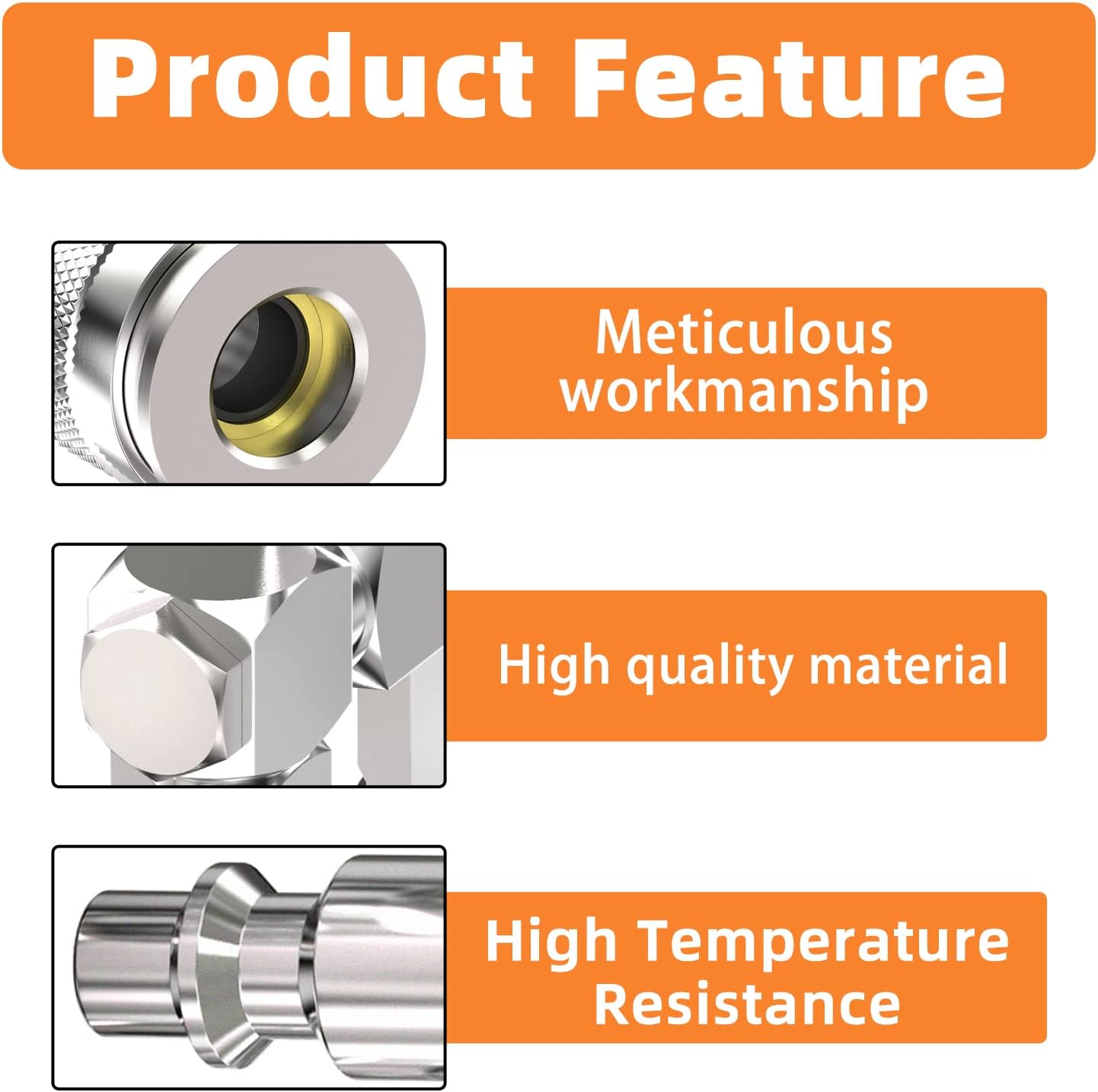 GASHER 2-Way Air Manifold 3 Ports Steel Industrial Pneumatic Air Compressor Quick Connect Socket Swivel 360 Degrees Type Air Hose Splitter with 2 Couplers and 1/4" Male NPT Plug