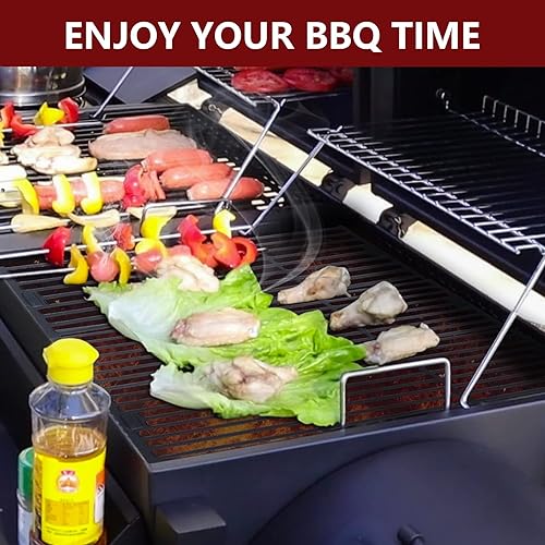 Miniatura 7 de Piezas de repuesto para rejillas de parrilla, hierro fundido de repuesto de 19 34 x 27 pulgadas para Chargriller Akorn 2121, 2123, 2222, 2828, 3001,