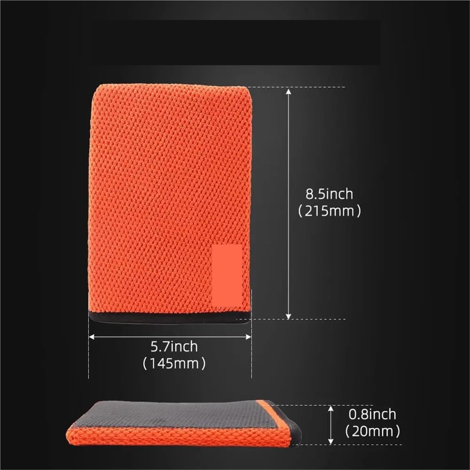 2 Stück Clay Bar Mitt Glove Detailing Reinigungstuch | Tuch-Autowäsche entfernt schnell Schmutz von Ihren Lack- und Glasrädern