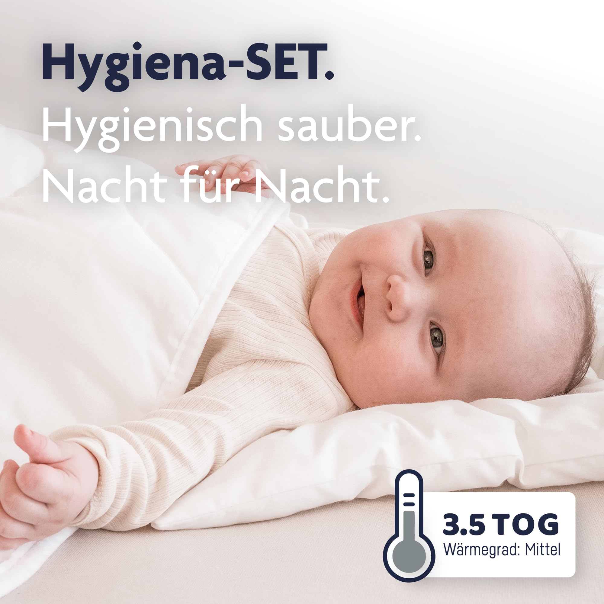 Zöllner 4071130000 Hygienika - Trapunta per bambini, 100 x 135 cm, con cuscino 40 x 60 cm