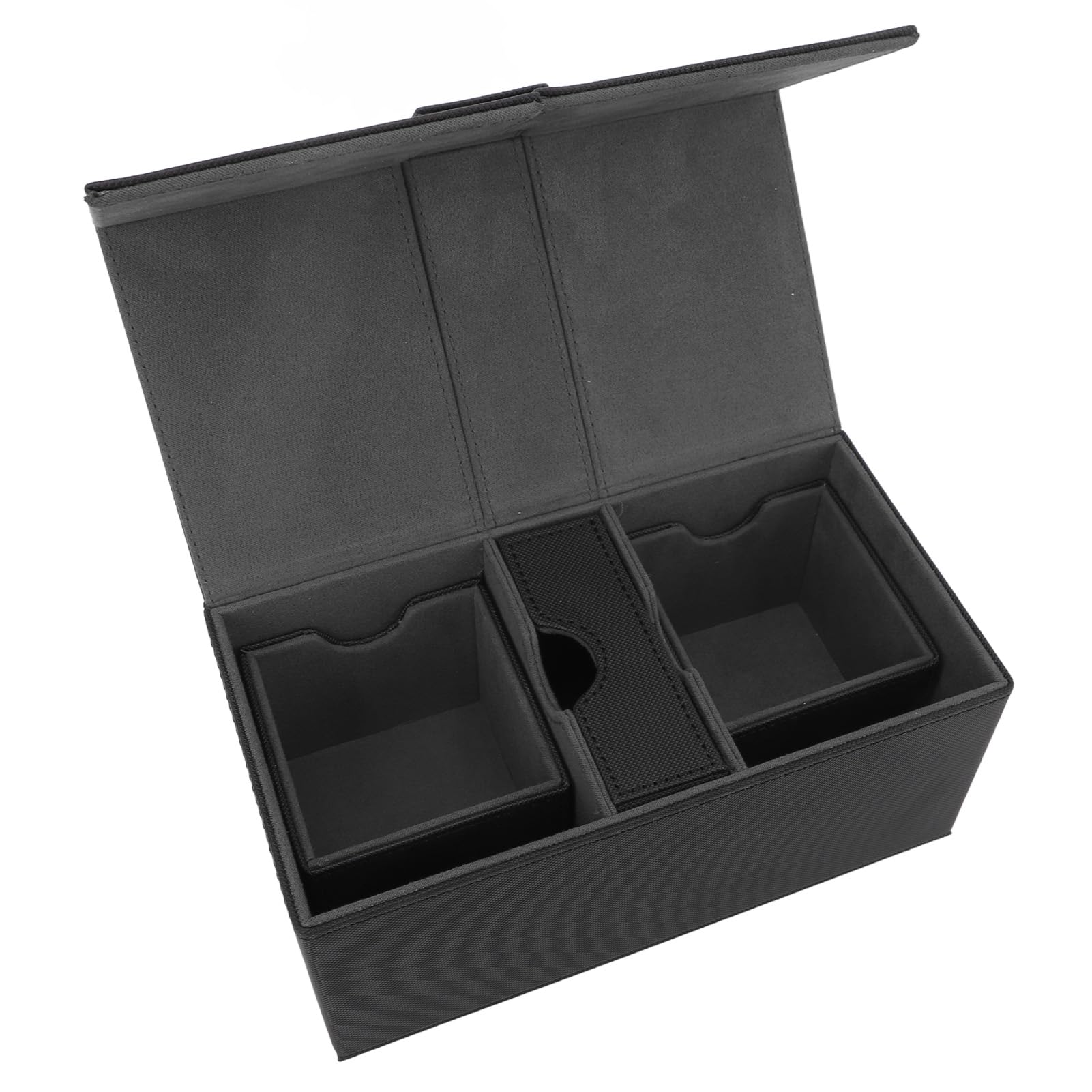 Porta Carte da Gioco a 3 Cassetti con Chiusura Magnetica, Scatola Porta Carte da Gioco in Pelle PU di Grande capacità, PUò Contenere Oltre 200, Organizer per Collezionabili per la (#1)