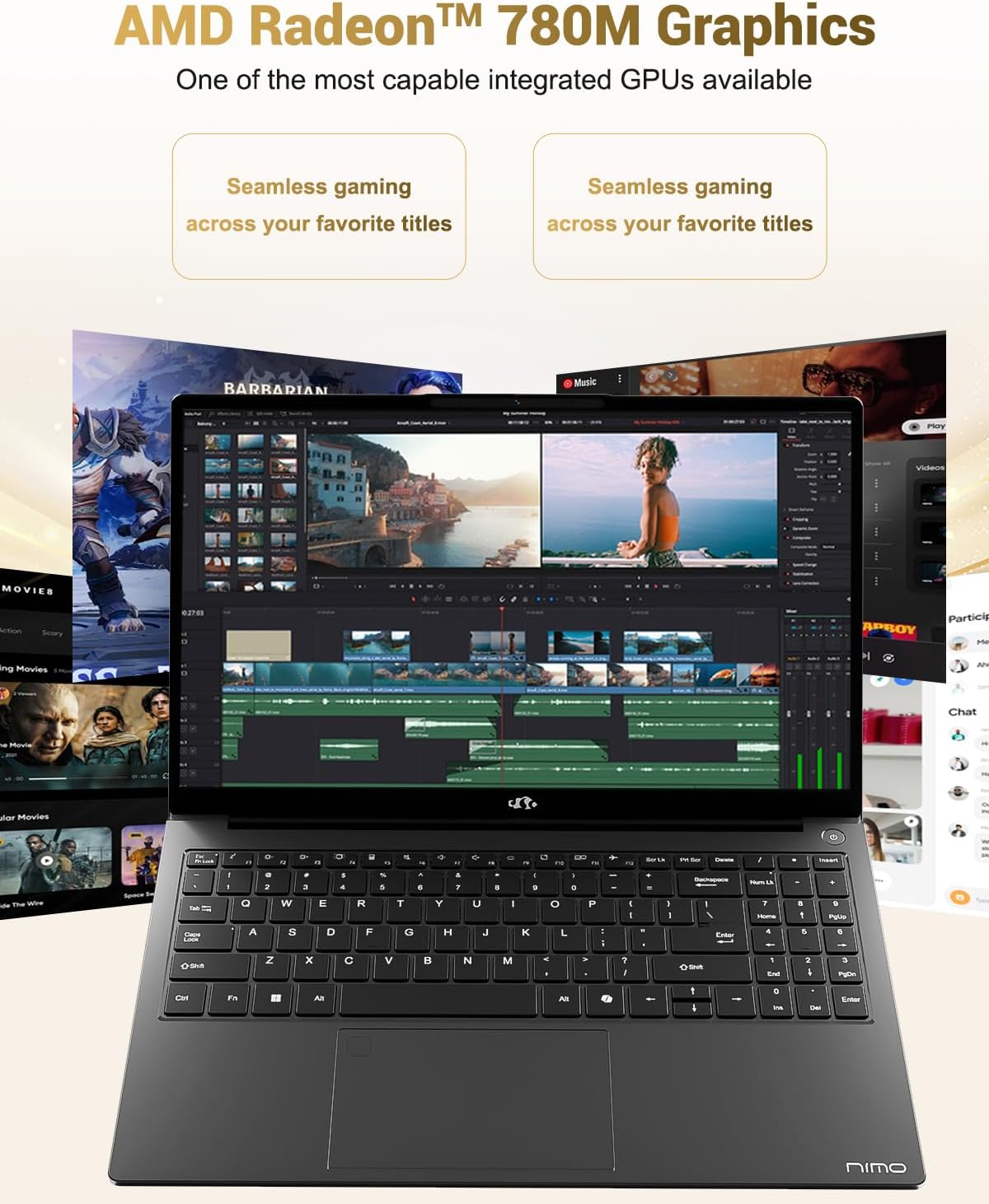 AMD Radeon 780M Graphics in NIMO Laptop