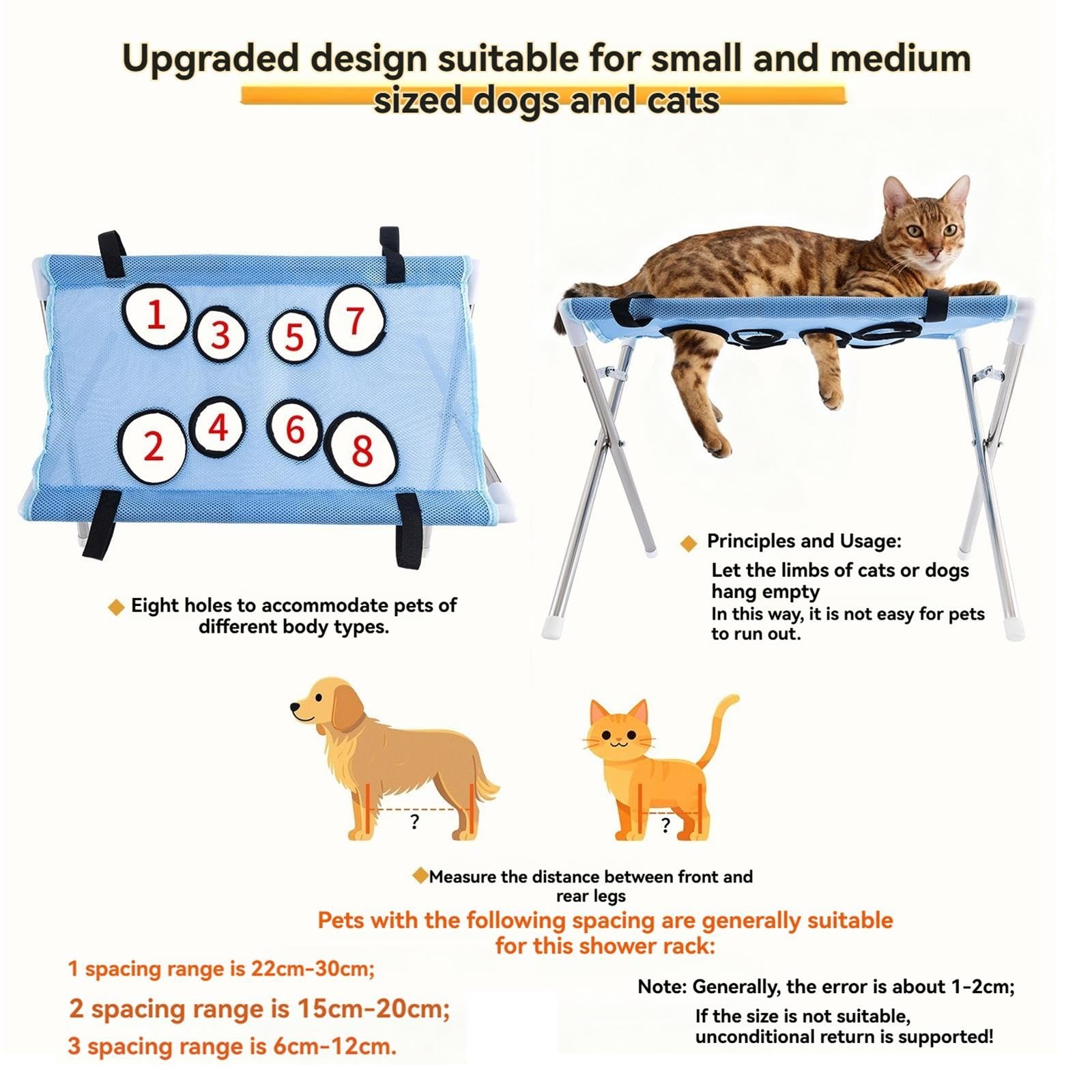 Amaca Bagno Animali Domestici Cani Amaca Pieghevole Tavolo Toelettatura