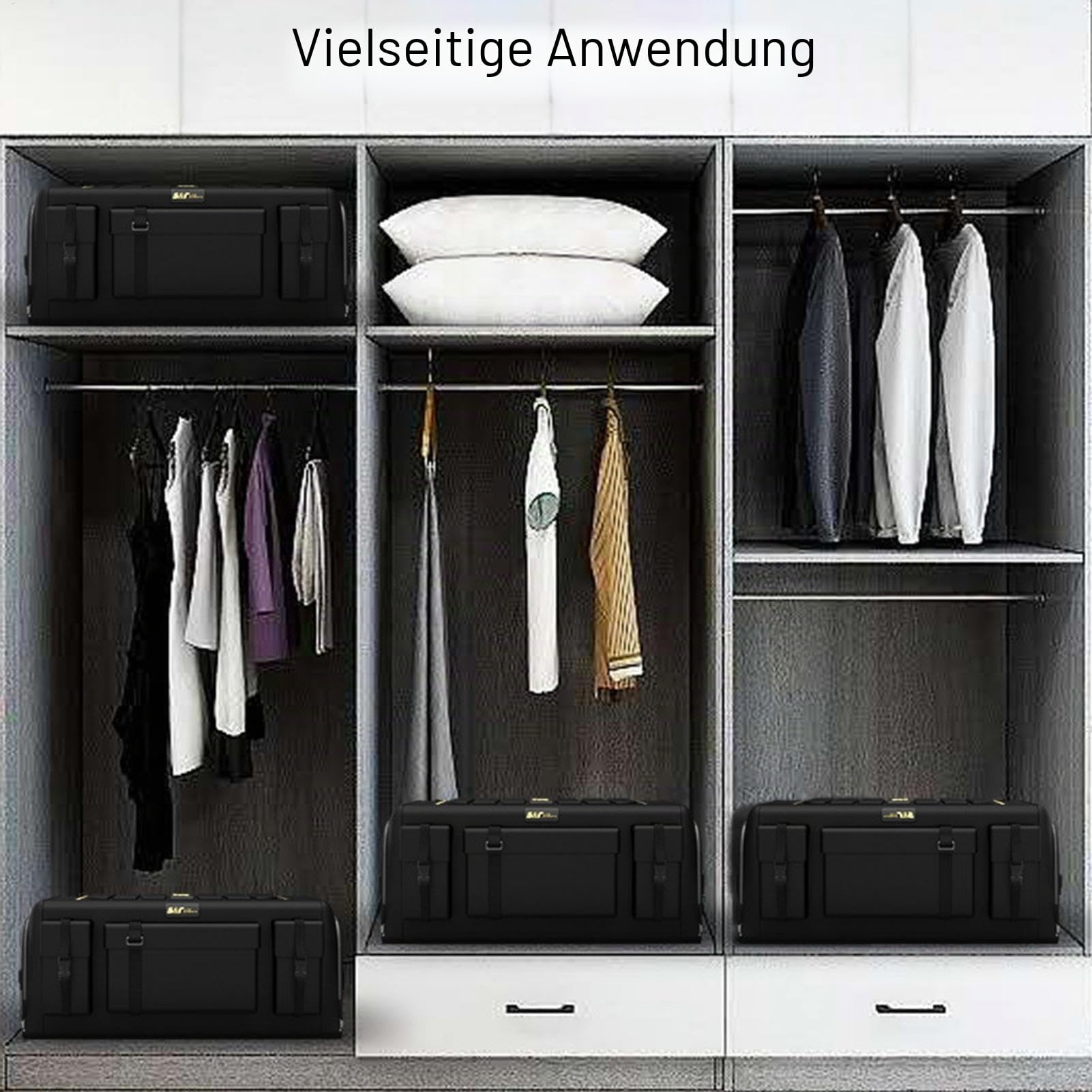 70L Kofferraumtasche Kofferraum Organizer Mit Deckel Auto Kofferraum Organizer Autotasche Auto Kofferraum Box Praktisch Wasserdicht Rutschfester Kofferraum Organizer, Aufbewahrungsbehälter Für Camping