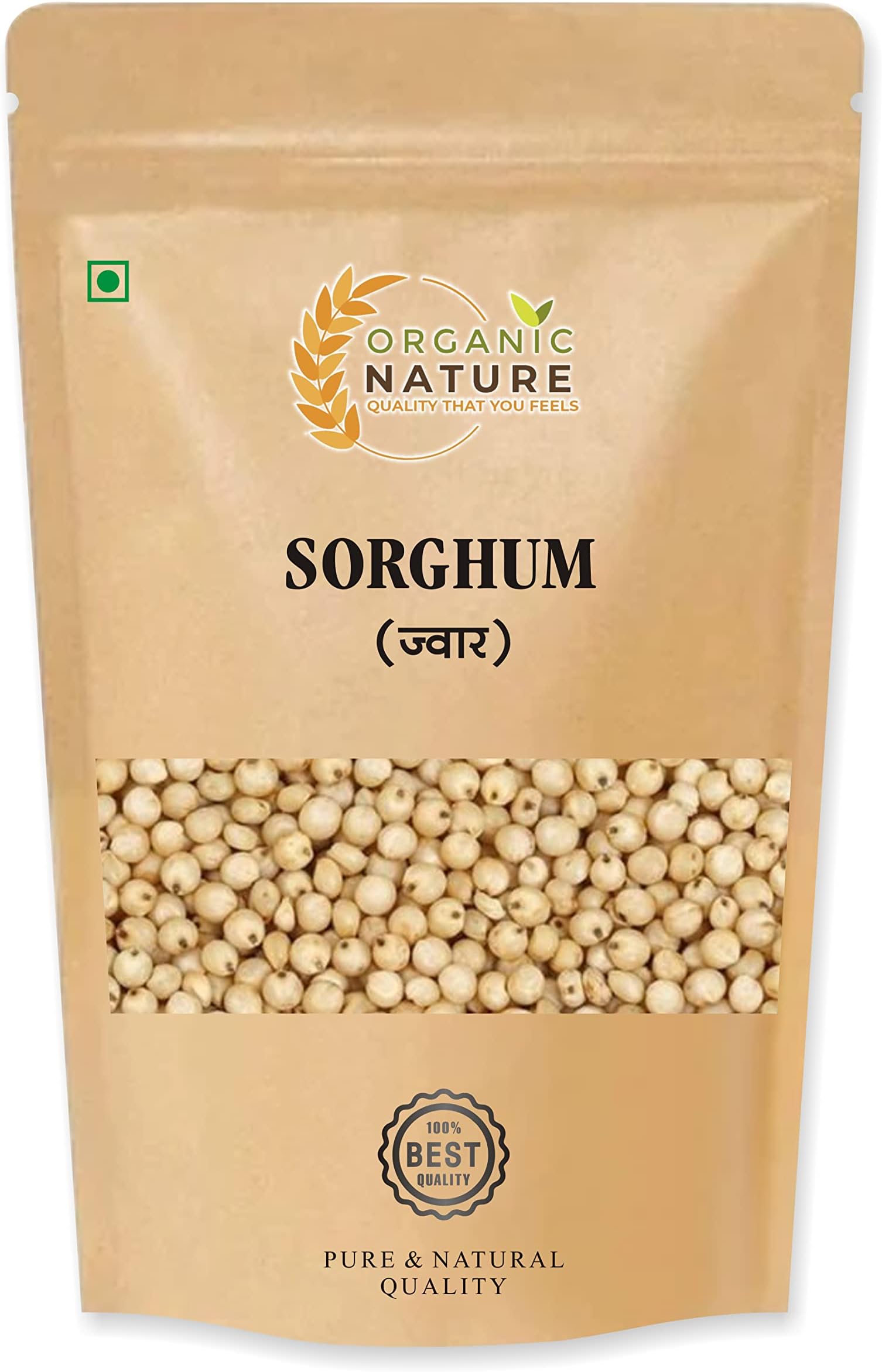 organic nature Whole jowar or sorghum Grain Pearl Millet (pack of 900 gram)