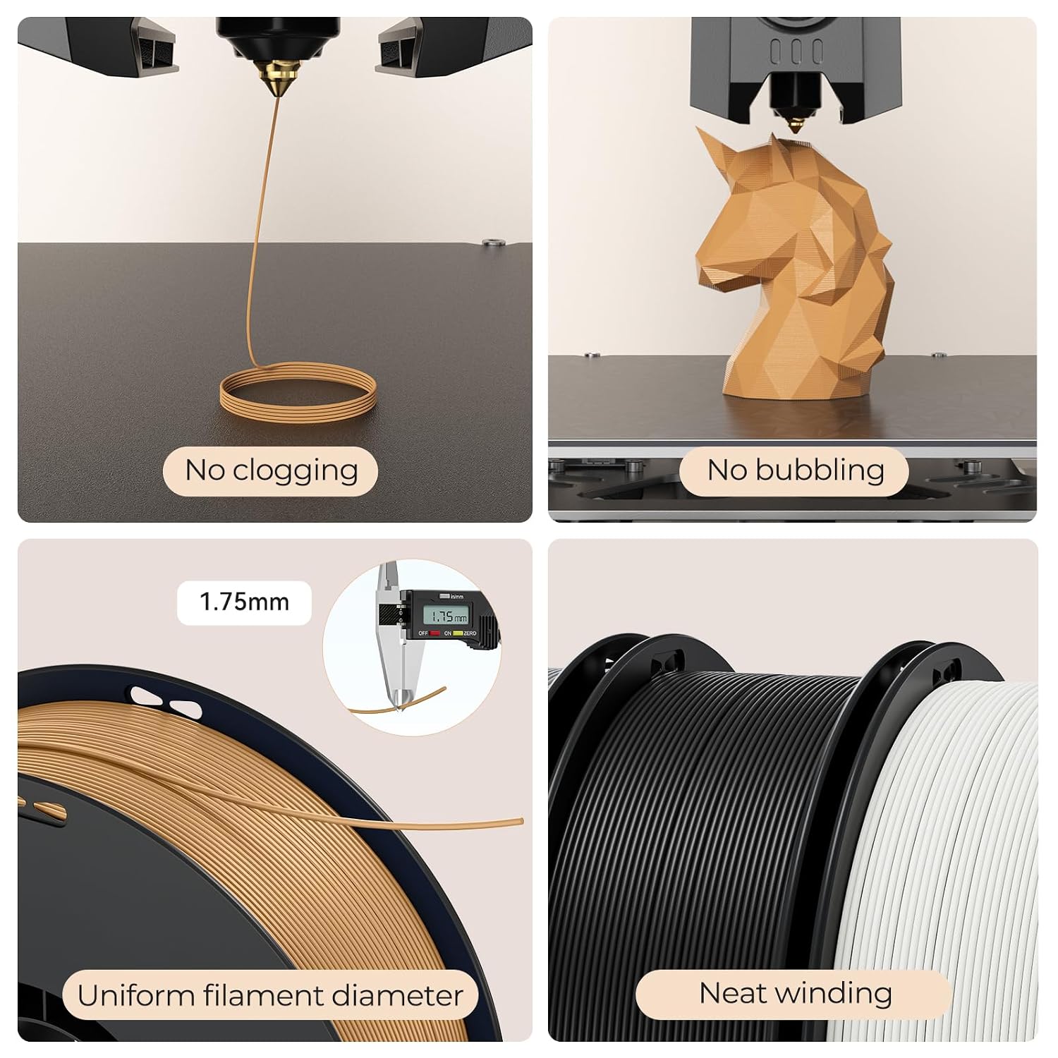 Matte PLA Filament 1.75mm, 3D Printer - Image 4