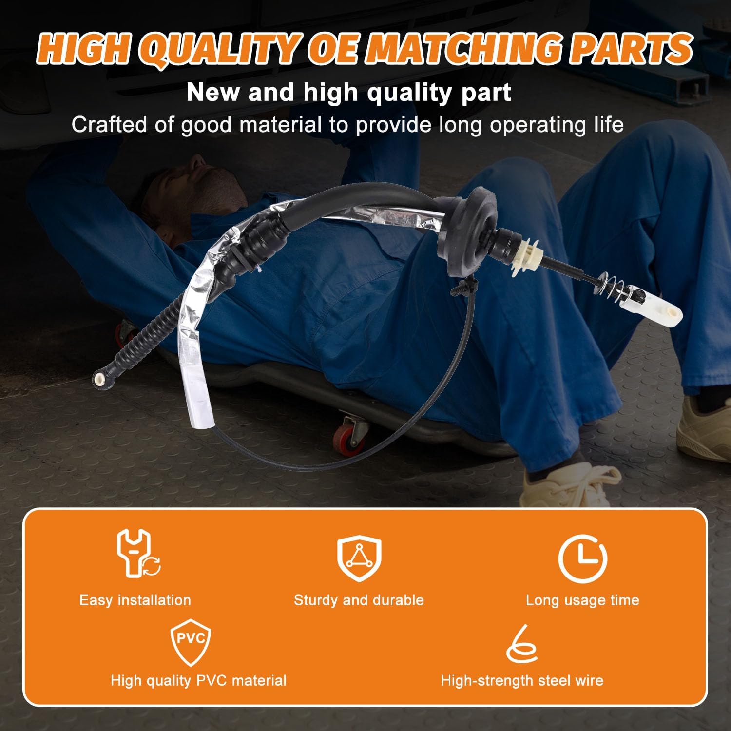 68164081AB Automatic Transmission Shift Cable Compatible with 2013-2016 Dodge Dart 6-Speed Auto Trans,Gear Shifter Cable Replace 68164081AC