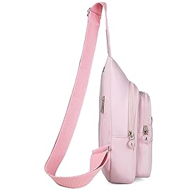 Banelu Sling Backpack Crossbody Bags for Women, Small Sling Bag Cross Body Bag for Outdoors Sports Hiking - Pink