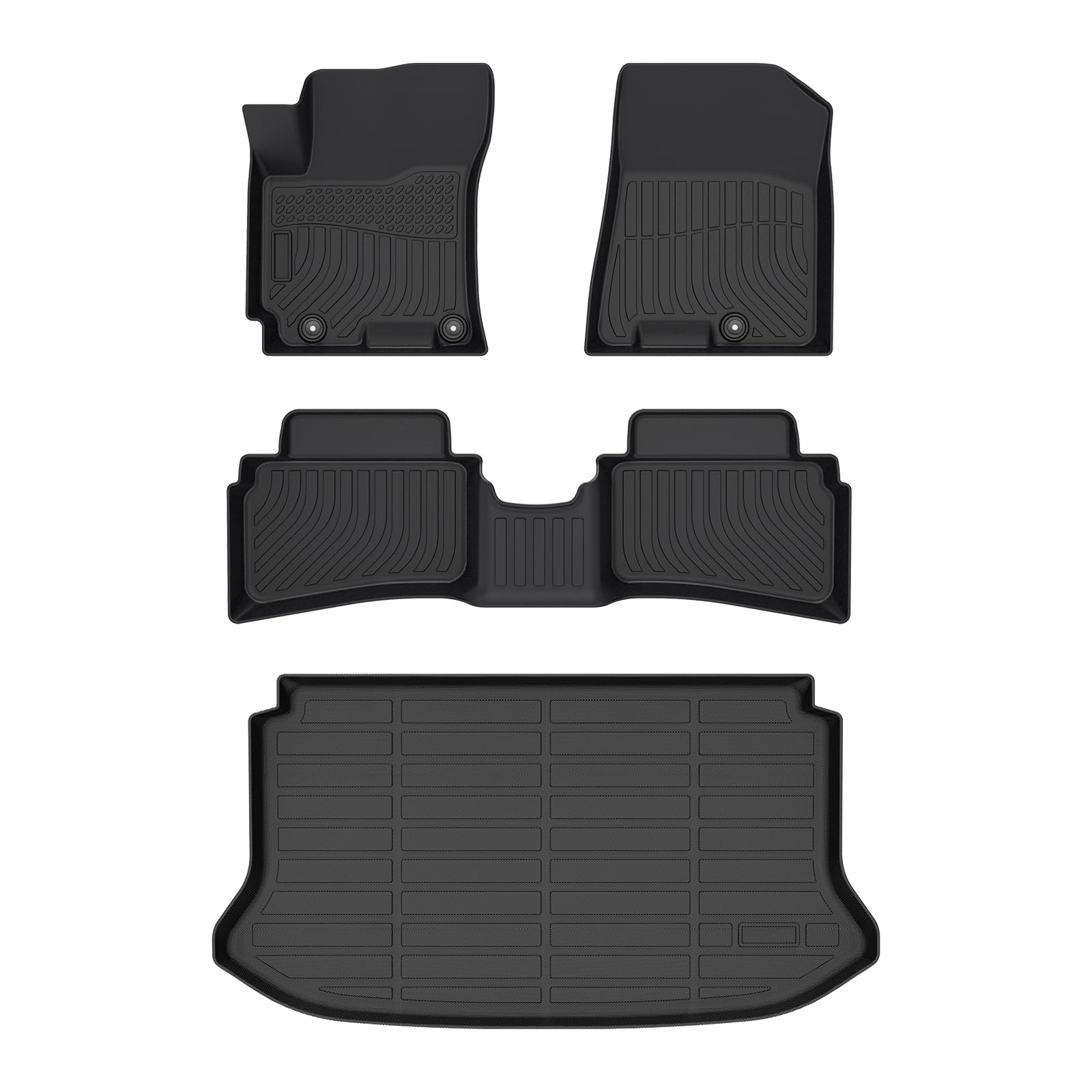 Cartist Floor Mats & Cargo Liner Fit for Hyundai Venue 2020-2025 2026 (for Cargo Tray Upper Position), All Weather Car Mats for Venue Accessories, Heavy Duty Rubber Mats