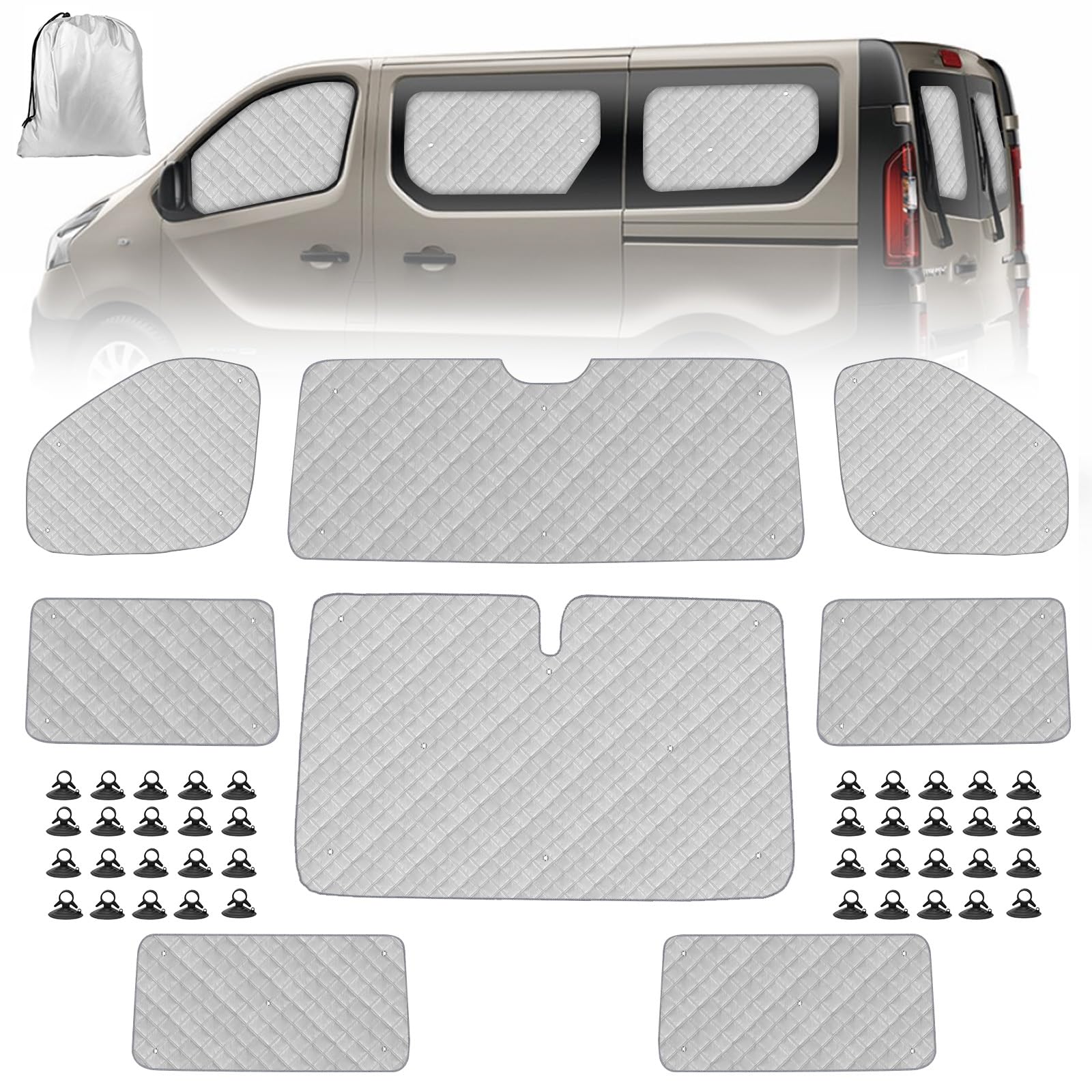 renault trafic sonnensegel 8PCS Sonnenschutz Auto Frontscheibe Ersatz für 2015-2026 LWB Farbe:LightBlue Campingplatz Bambi: Startseite FW19