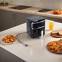Vista 4 de TOPINCN Freidora eléctrica sin aceite de 10L Funciones de cocina digital Horno multifuncional Freidoras de aire para cocina Familia