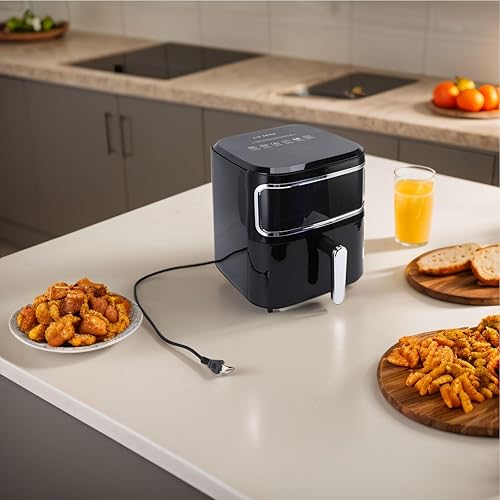 Miniatura 9 de Yosoo Freidora de cocina Freidora sin aceite 10L Freidora eléctrica con ventana de cocina visible para cocina