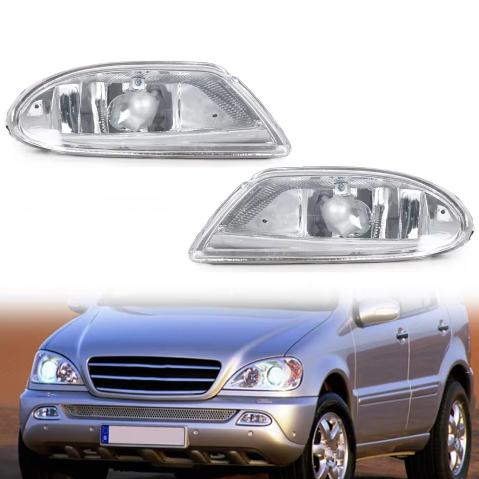 Per Benz Per ML350 2003-2005 Per ML500 2002-2005 Gruppo Lampada Fendinebbia Per Auto Fendinebbia guida