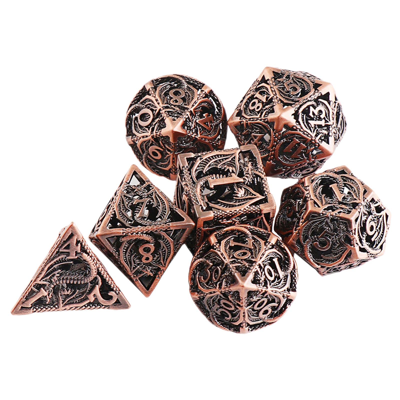 DND Dice Set,Metal Polyhedral Dice for Board Games | Suitable for Role-Playing RPG Dice Games,
