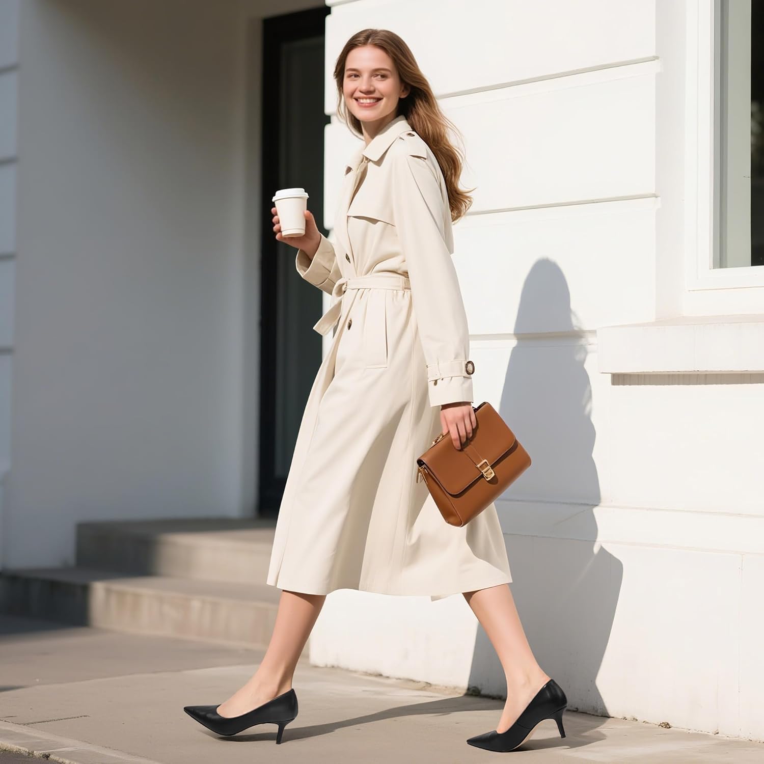 MOVINSTEPS Closed Pointed Toe Low Heels Pumps for Women Comfortable Classic Wedding Business Dressy Shoes 2.5 Inch - Image 2