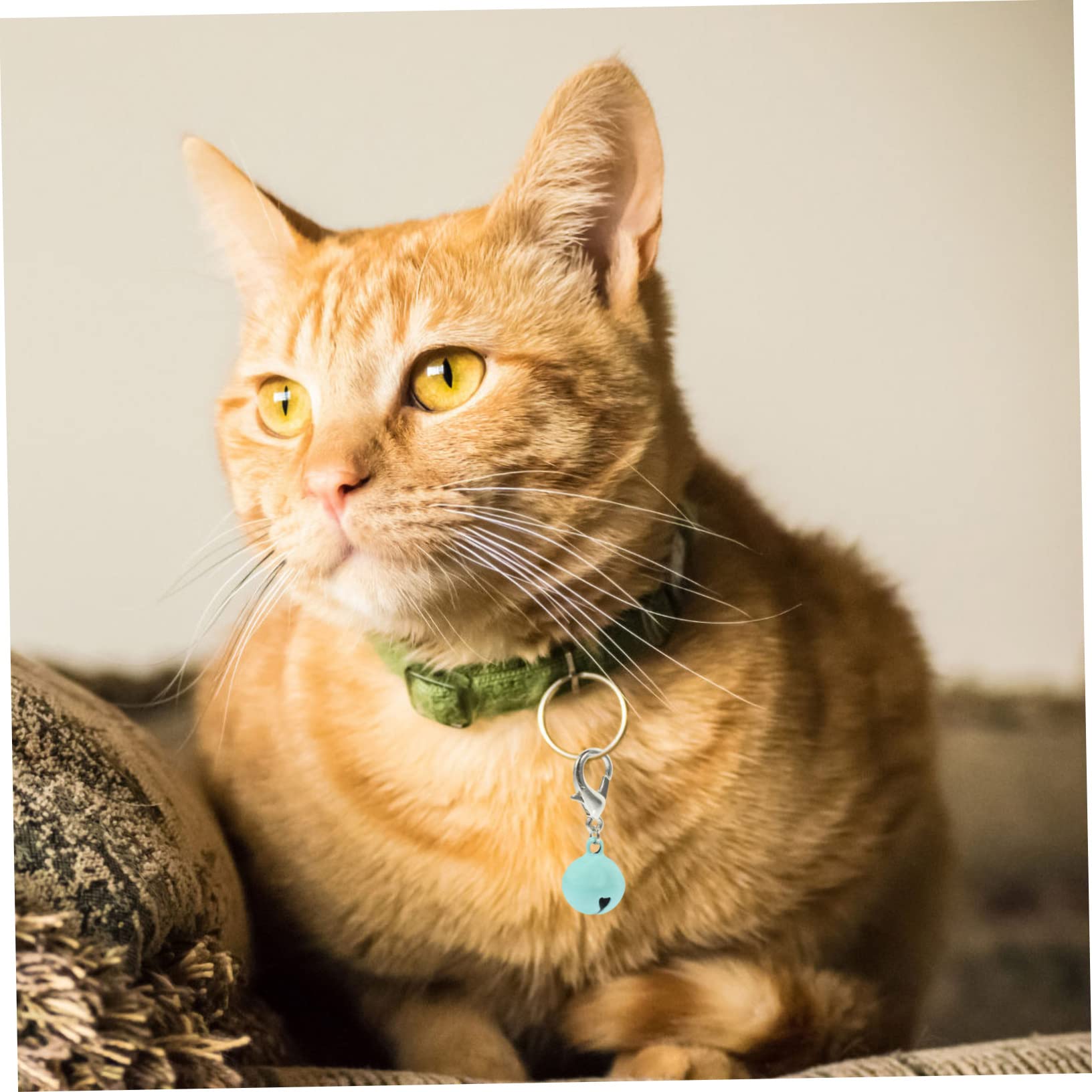 20 Pcs Pet Collar Bell A Necklace Decor Necklaces Puppy Accessories Cat Dog Collar Bells Pack Metal, 3X1.27X1.27CMx3pcs, Metal, Metal No Gemstone