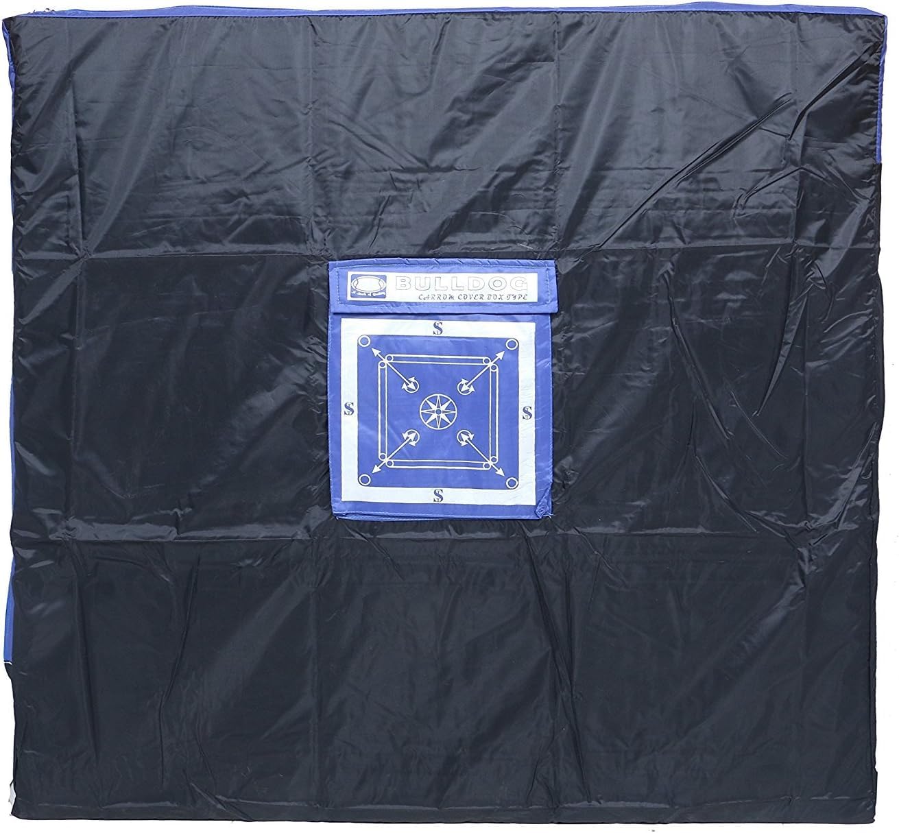 KNK Carrom Board Cover, Full Zipper Water-Resistant with Storage Pocket (Bulldog)