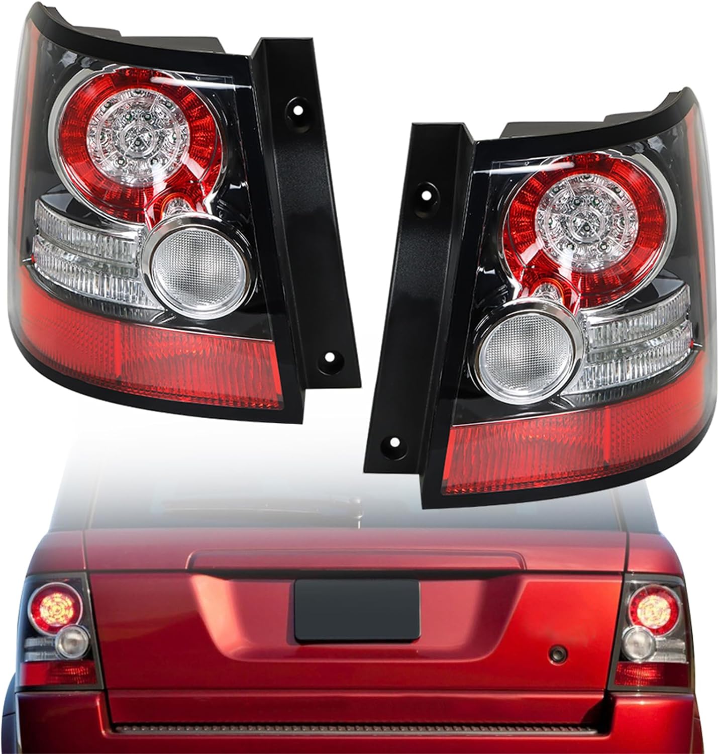 LABLT Right & Left Side Rear Tail Brake Light Lamp Tail Light Lamp Assembly Replacement for Land Range Rover Sport 2005-2013