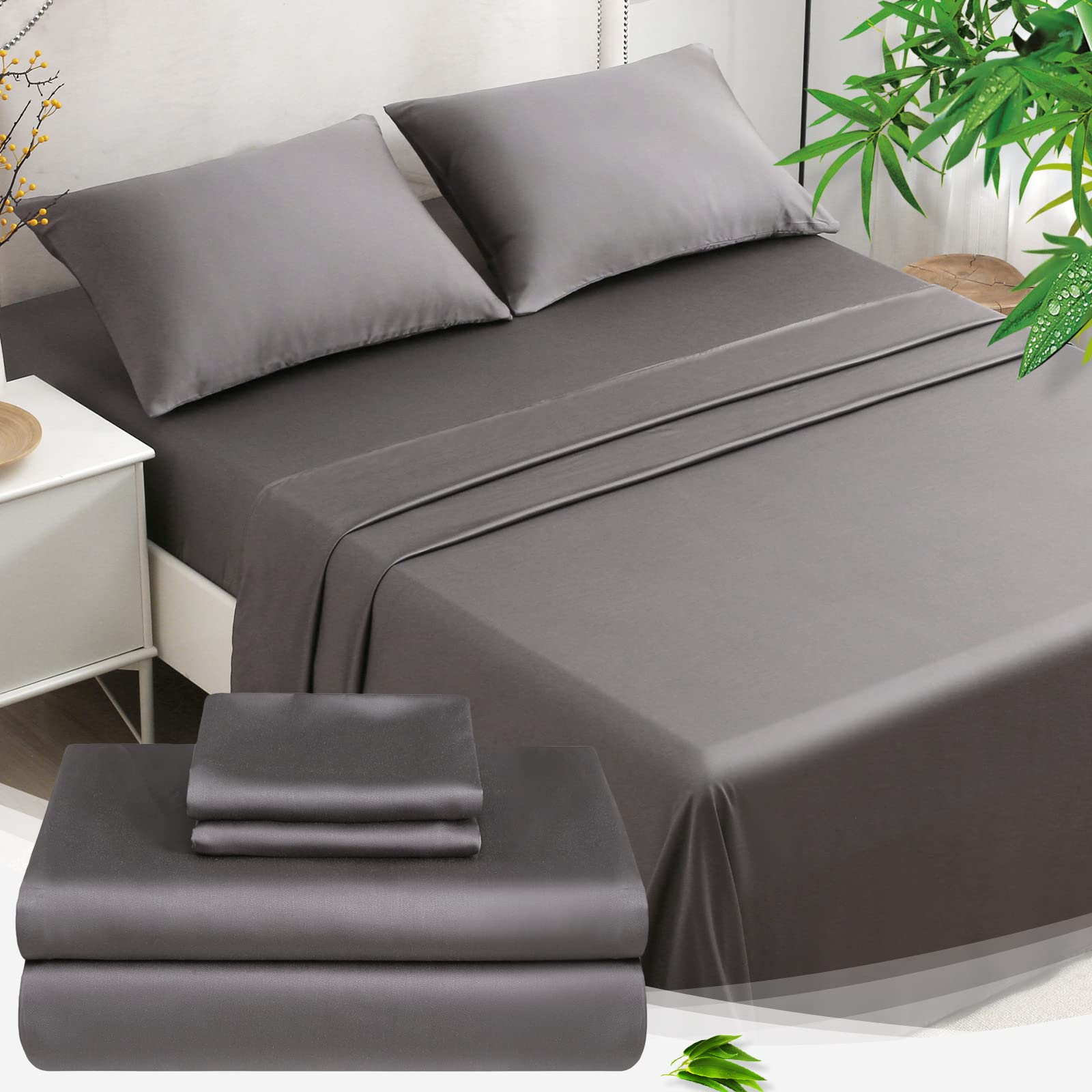 Amazon.com: ZonLi Bamboo Sheets Twin 