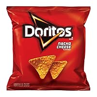 Vista 4 de Doritos Chips de tortilla saborizados, queso nacho, 1 onza (paquete de 104)