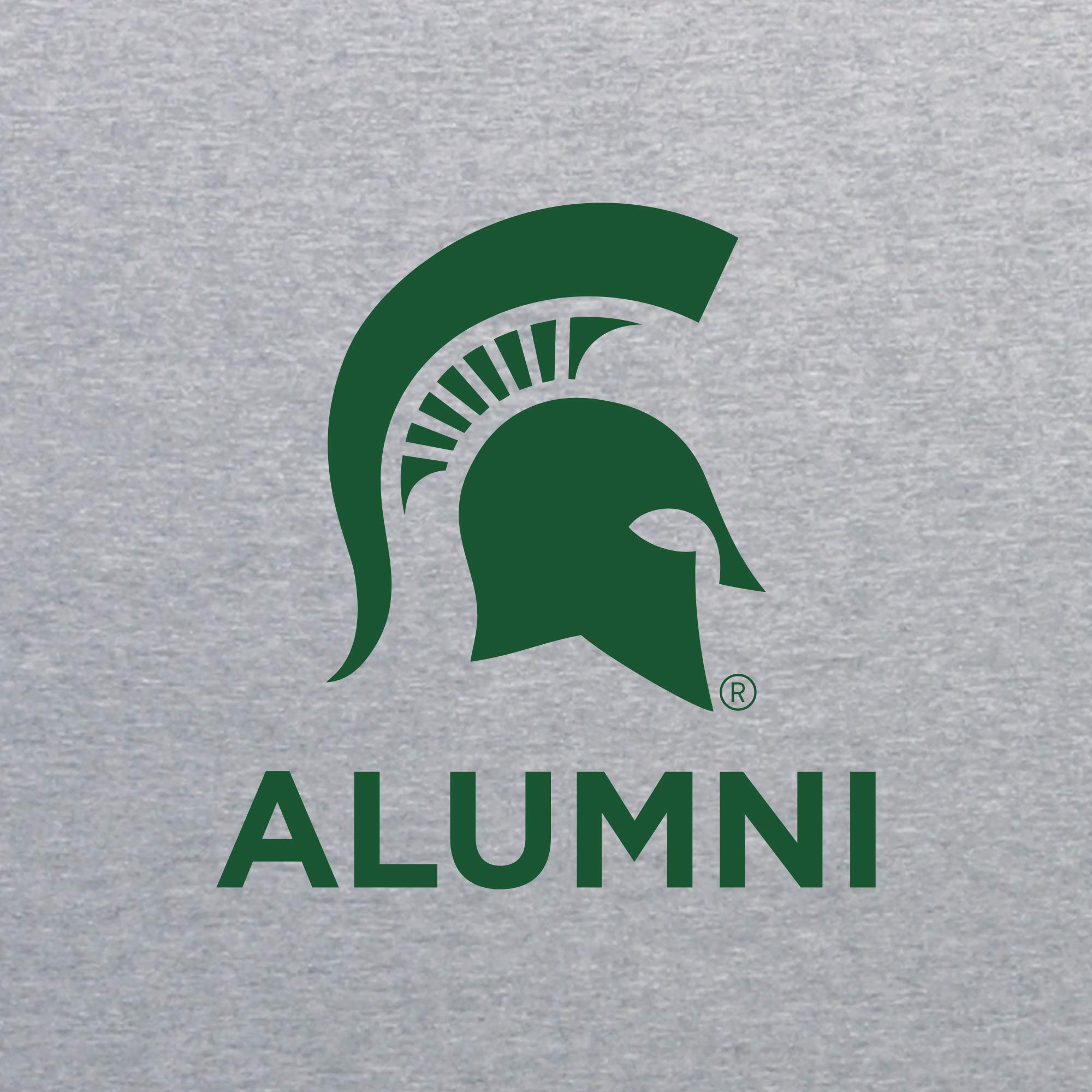 UGP Campus Apparel AQ509 - Michigan State Spartans Primary Alumni LC Quarter Zip - Small - Athletic Heather
