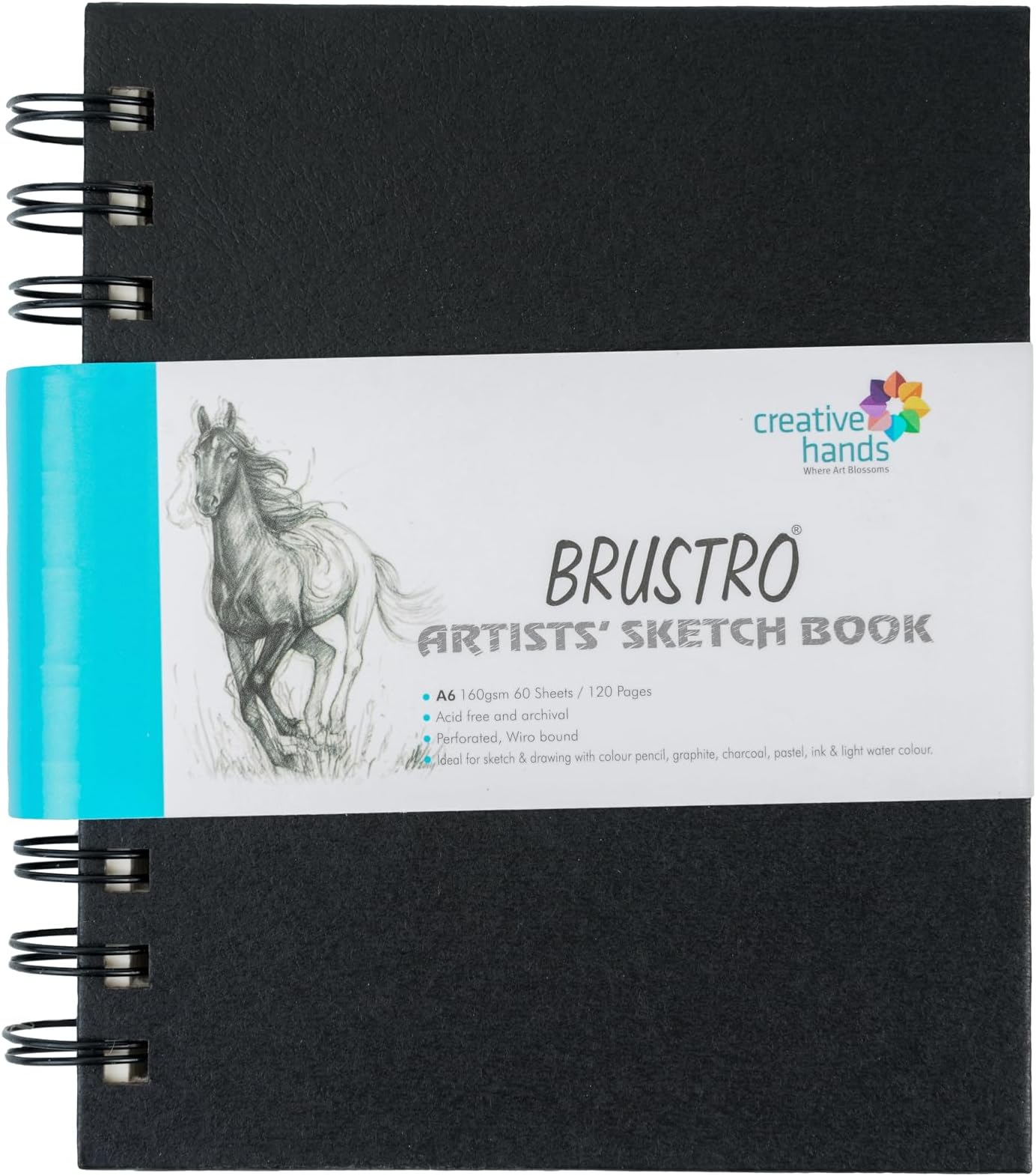 Brustro Artists Sketch Book Wiro Bound A5 Size, Landscape, 116 Pages ...