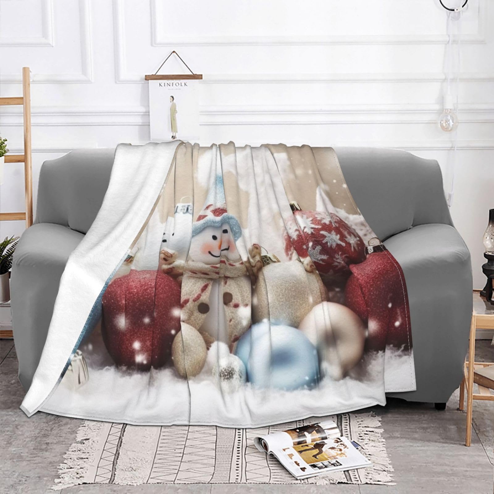 Flanell-Überwurfdecke Mit Buchstabendruck – Weich, Warm & Perfekt Als Geschenk Für Oma