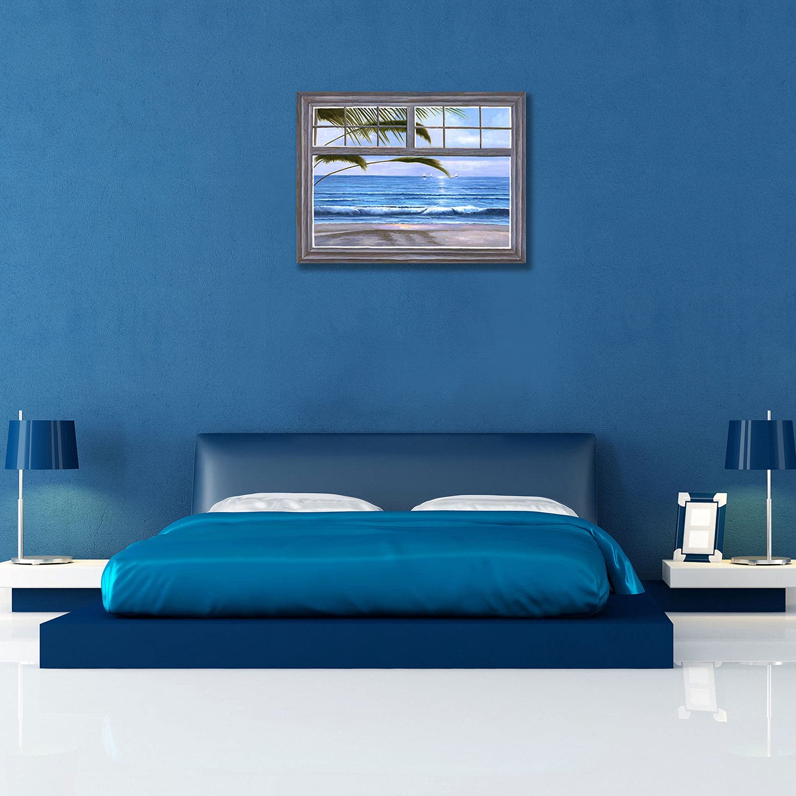 3-teilige Leinwand-Bilder "Küstenstrand" | 40,6 X 66 Cm, Ozean-Motiv – Wanddekoration Für Wohnzimmer & Mehr
