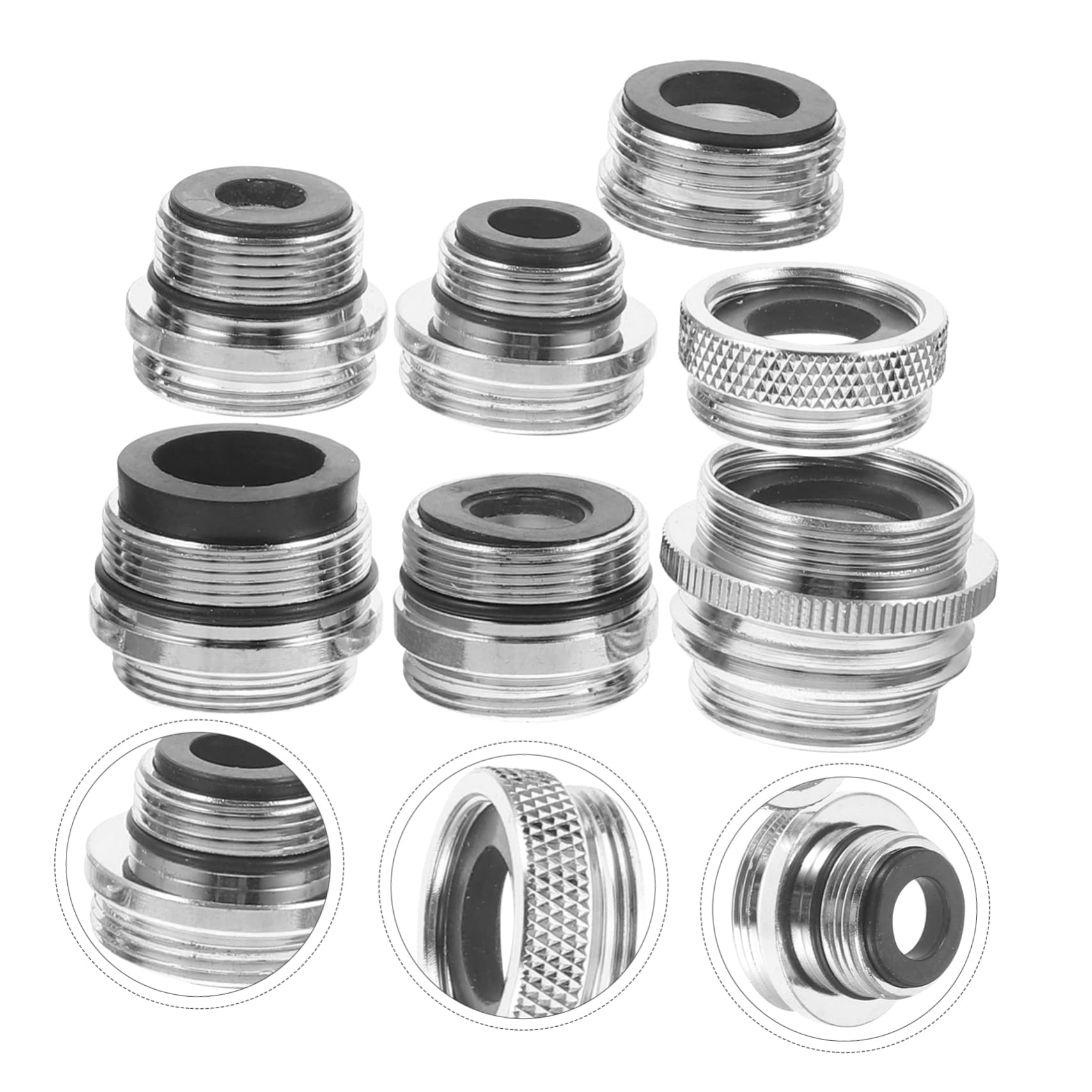 Sosoport Kit Adattatore per Tubo da Giardino con Rubinetto Assortito 3 Set Set Completo per Luso 7 Pezzi*3