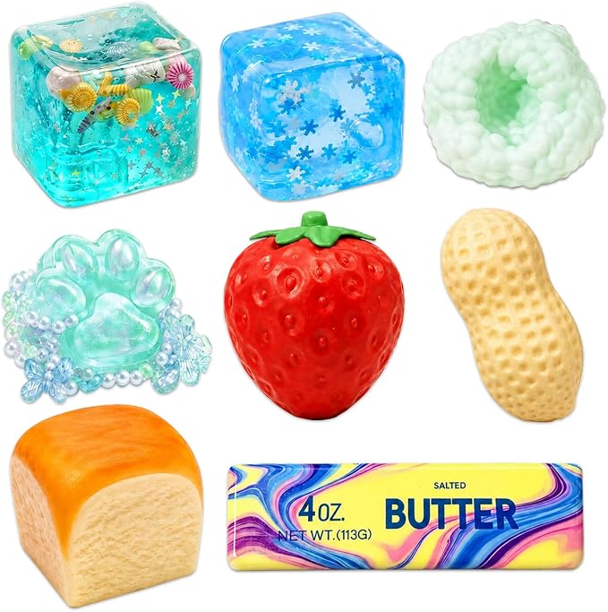 8 Piece Squishy Set: Delightful Stress Relief for All Ages
