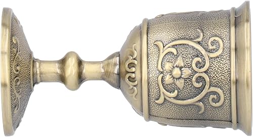 Miniatura 7 de Archaize - Copas de vino para copa de vino, resina de acero inoxidable, impresionante cáliz de vino medieval vintage para fiestas y bodas (pequeño)