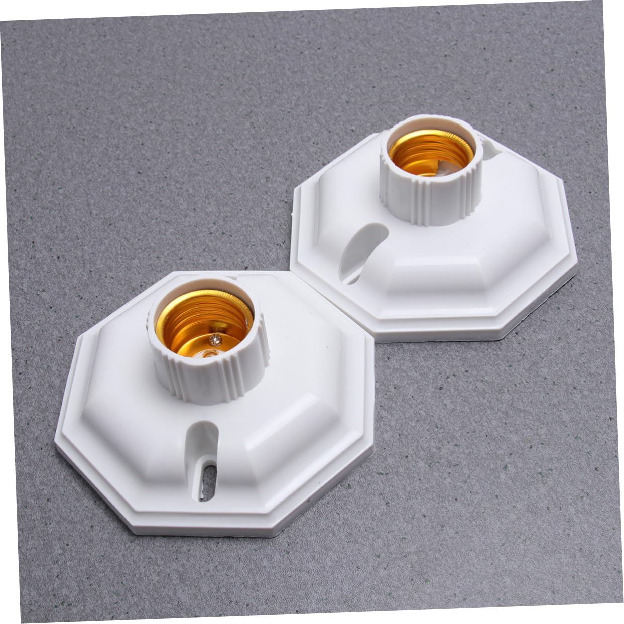 UKCOCO 12 Pz Attacco Base Lampadina E27 Presa Per Lampada a Sospensione Portalampada E27 Presa Base Candelabro Base Della Lampadina Base Per Lampada Da Tavolo Bianca Lampade Cerniera
