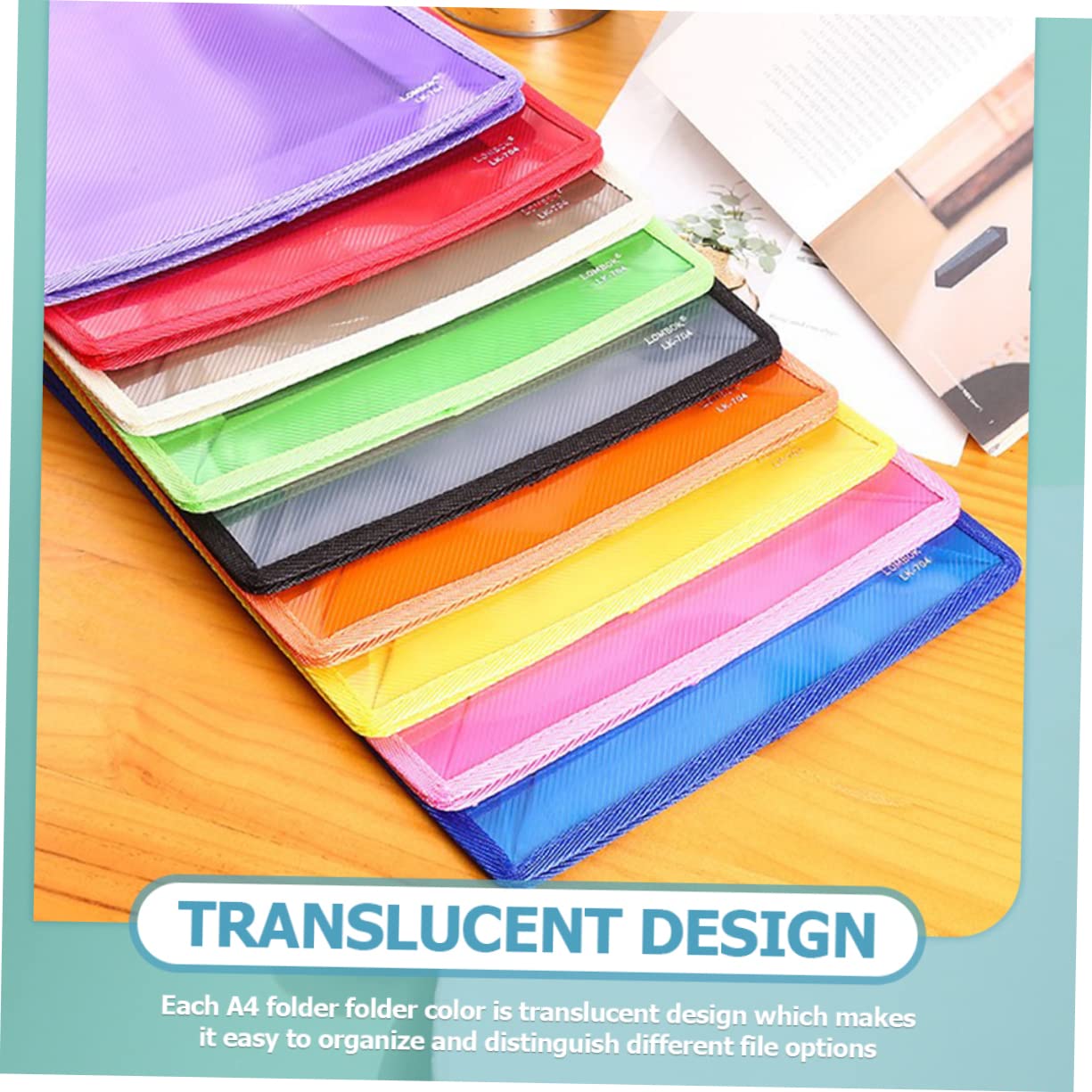 jojofuny 10pièces Organisateur De Documents Porte-documents Portable Pochette Pour Rangement De Dossiers Voyage