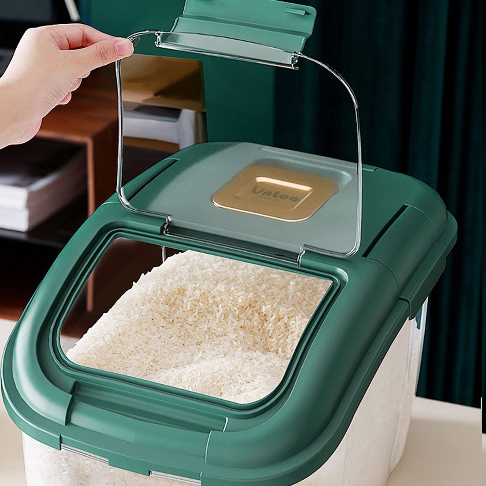 LEYT Scatola per la Conservazione del Riso Contenitore per la Conservazione degli Alimenti Sigillato Perfetto a Prova di Insetto per Noci Snack Casalinghi (10 kg)