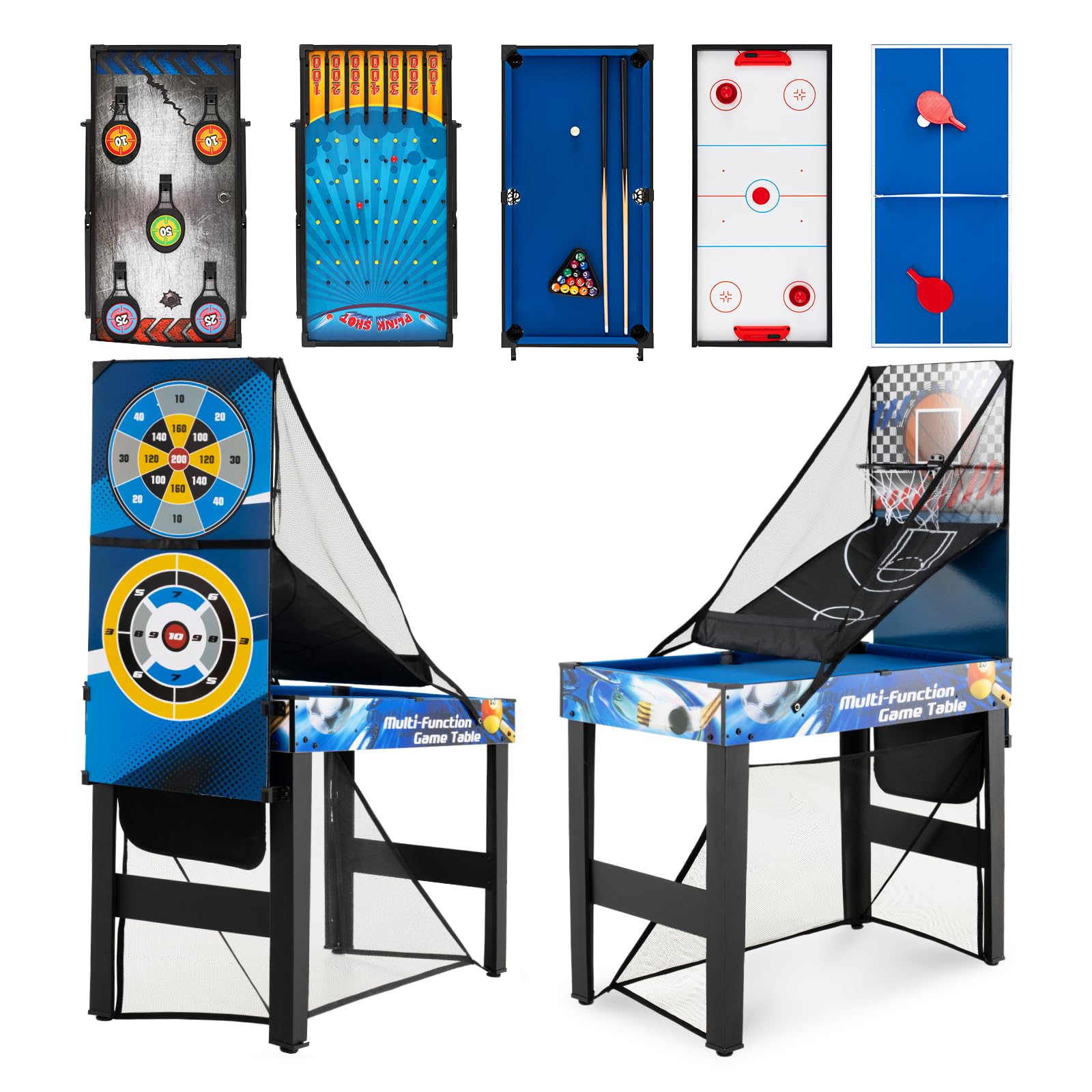 TopTable Multi Fun 16‑in‑1 – multifunctionele game‑tafel met 220V fan - Van den Broek Biljarts