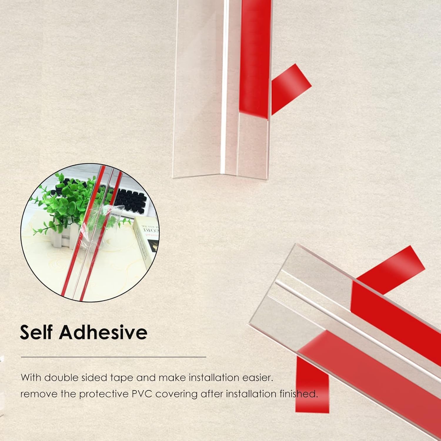 Protections d'angle auto-adhésives pour la sécurité des enfants - Protections d'angle murales pour salon et chambre à coucher - Durable et facile à installer