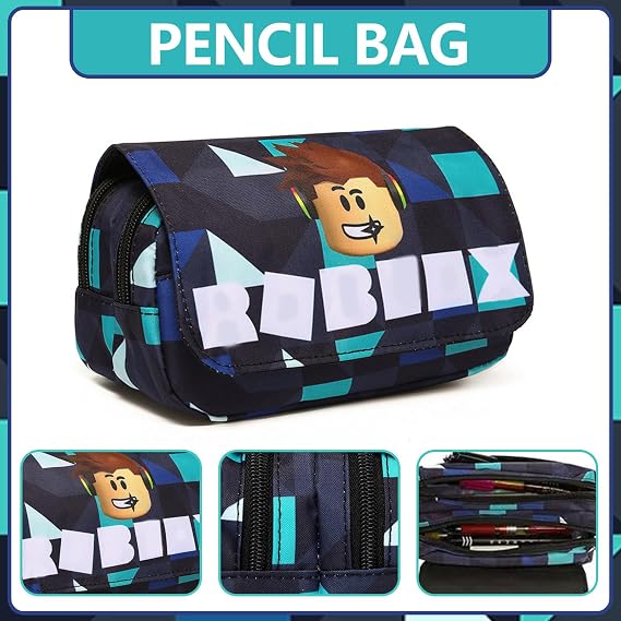 Roblx Pencil Case, Double Layer Pencil Case, Zipper pencilcase