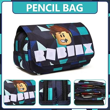 Roblx Pencil Case, Double Layer Pencil Case, Zipper pencilcase