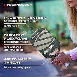 Selkirk Sport Amped Pro Air 2025 Pickleball Paddle | Fiberglass Pickleball Paddles with a Polypropylene X5+ 16mm Core | Throatflex | Flex Foam | Pickle Ball Paddle Made in The USA | Epic Silver
