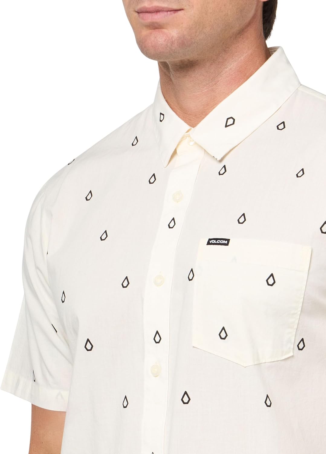 Volcom Men's Patterson Short Sleeve Button Down Woven Shirt