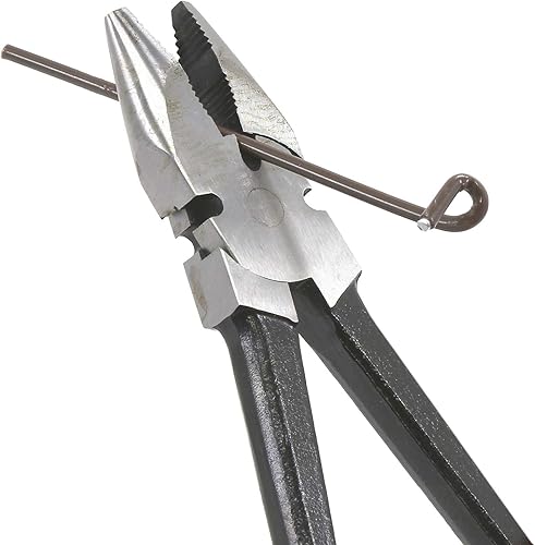 Alicates de valla premium de 10 pulgadas estilo Utica de nariz redonda