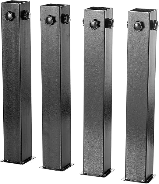 DormCo Suprima Ultimate Height Black Bed Risers Carbon Steel Home & Kitchen