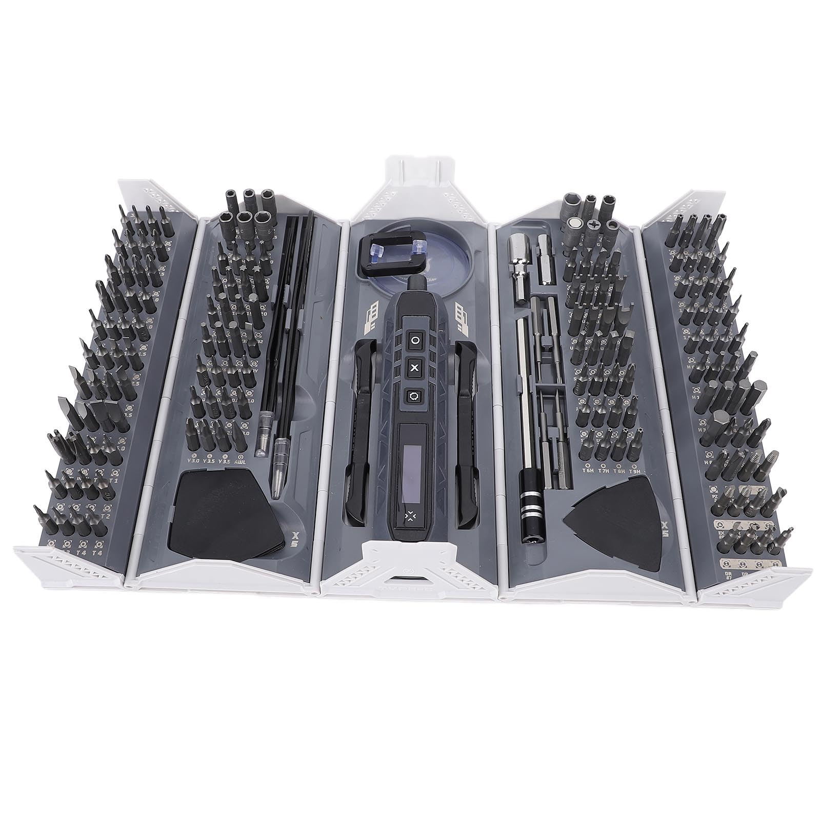CHICIRIS Kit Cacciavite Elettrico, Set Mini Cacciavite di Precisione 163 in 1 con Punte Magnetiche e Strumenti di Riparazione, per Telefono, Fotocamera, Fotocamera, Orologio, Computer,