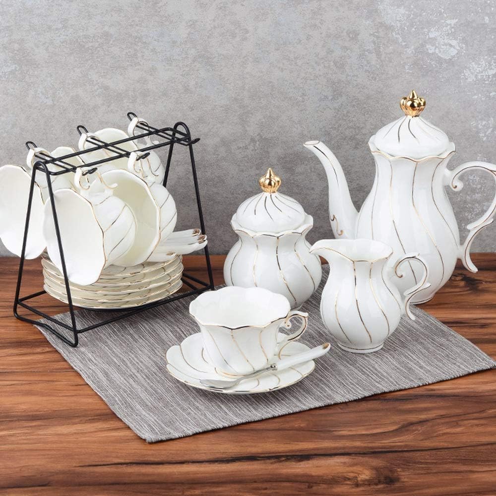 Porcelain Tea Sets Simple English Afternoon Tea Set with Household European Coffee Cup Set