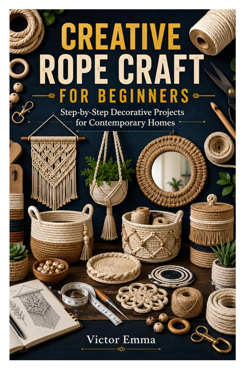 CREATIVE ROPE CRAFT FOR BEGINNERS: Step-by-Step Decorative Projects for Contemporary Homes