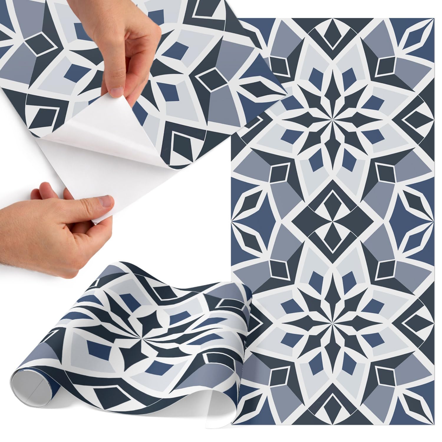 Vinilo para frentes de cocina con azulejos decorados lavable mate de 75x150
